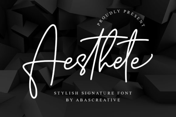 Aesthete: An Elegant Script Font for Your Personal and Professional Projects