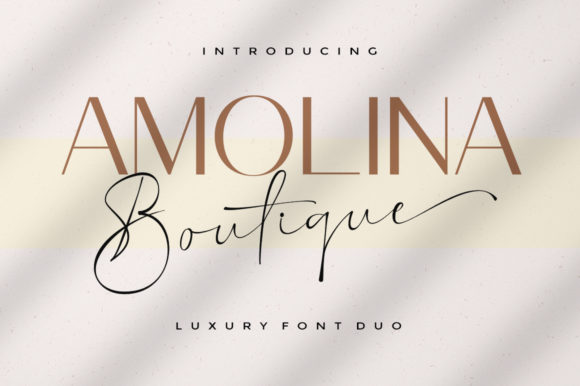 Amolina Boutique: The Spectacular Duo Font That Elevates Your Creative Projects