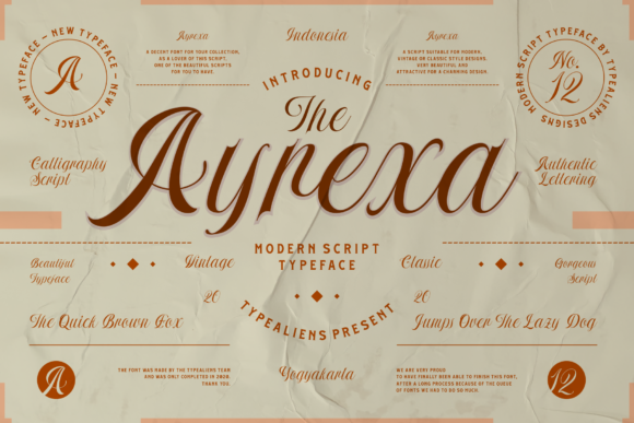 Ayrexa: The Sophisticated Script Font for Elegant Projects