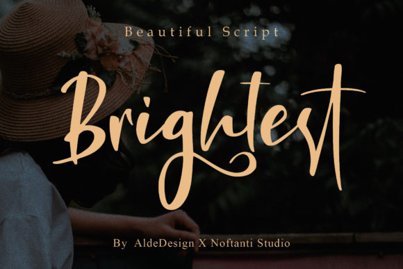Brightest: A Handwritten Script Font for Modern Projects