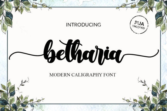 Discovering Betharia: Where Modern Meets Cute in a Script Font