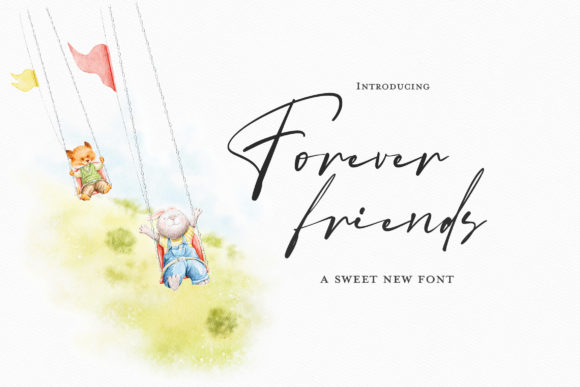 Forever Friends: A Relaxed and Timeless Script Font for Modern Luxury