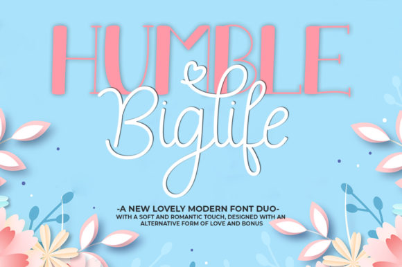 Humble Biglife Duo: Where Whimsy Meets Refined Hand-Lettered Charm