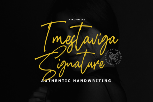 Imestaviga Signature: The Artful Script Font for Elegant Design