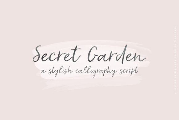 Secret Garden: A Font for Romantic and Delicate Design