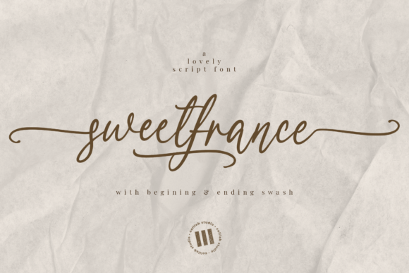 Sweetfrance: Elevate Your Projects with a Beautiful Script Font