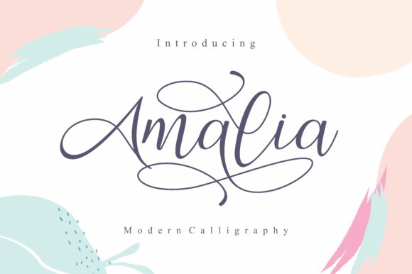 The Amalia Script Font for Romantic Design