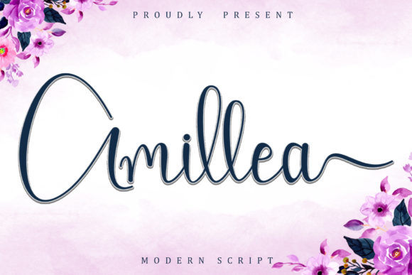 The Elegance of Amillea: A Modern Calligraphy Font