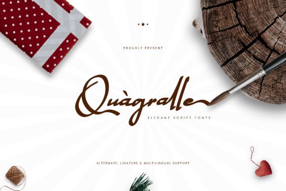 The Elegance of Quagralle: A Script Font for Real-World Beauty
