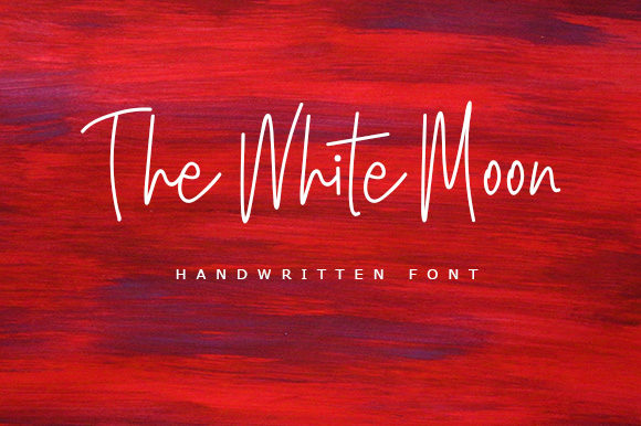 The White Moon: A Charming Script Font for Creatives