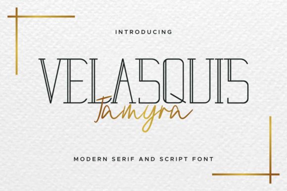 Velasquis Tamyra: Evaluating a Script-Serif Duo Font for Refined Design Projects